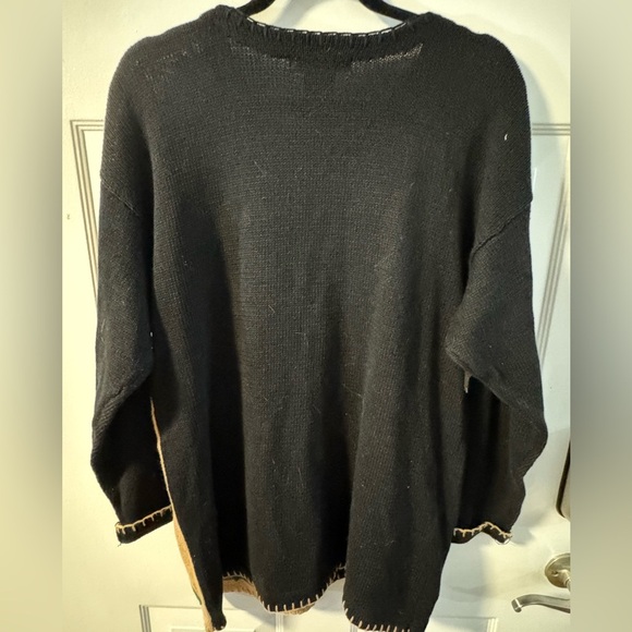 Victoria Jones VTG Jungle African Safari Animal Beaded Embroidered Sweater LG - Picture 12 of 15